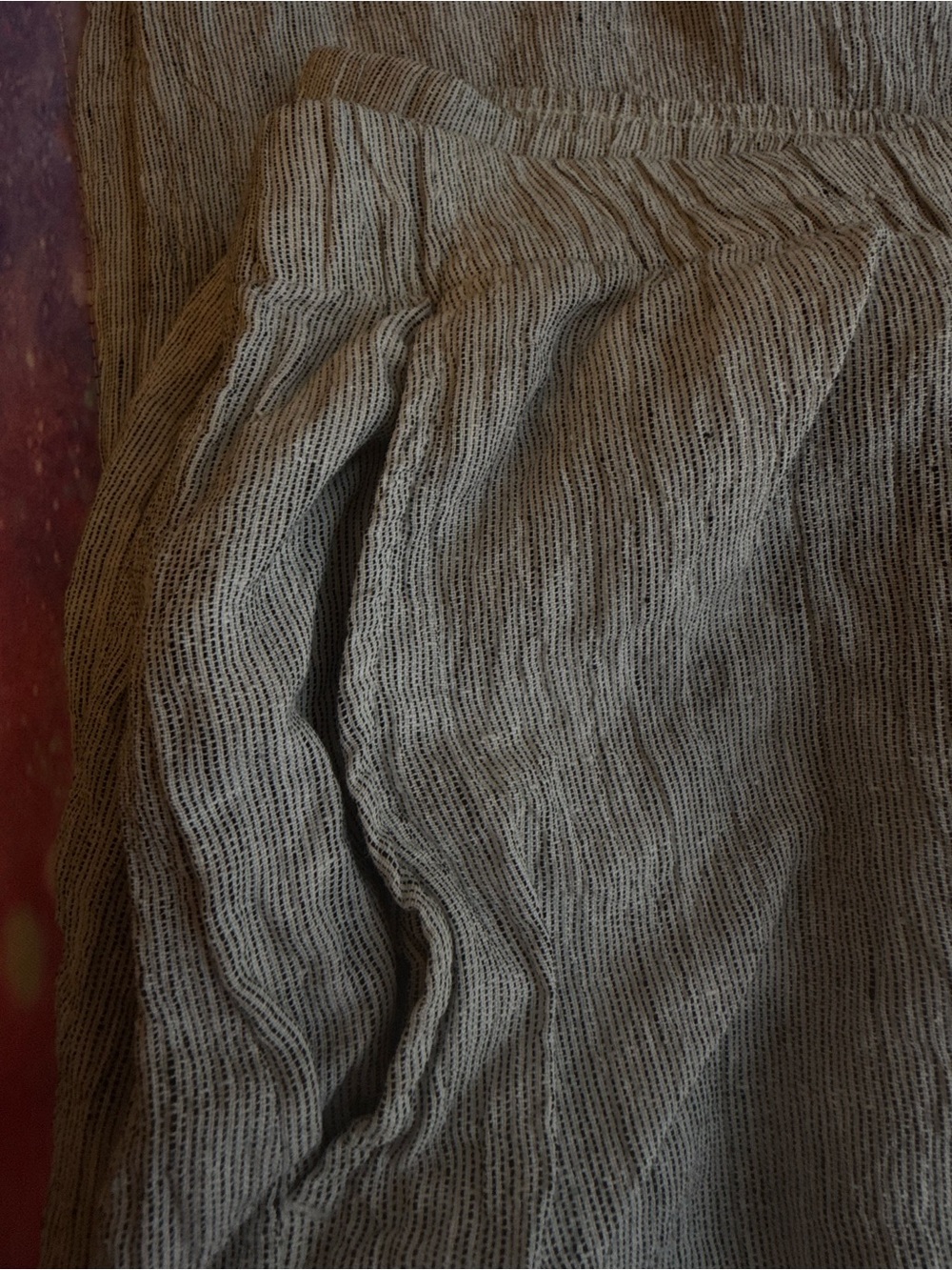 Eileen Fisher Open-Weave Knit Top in Light Gray